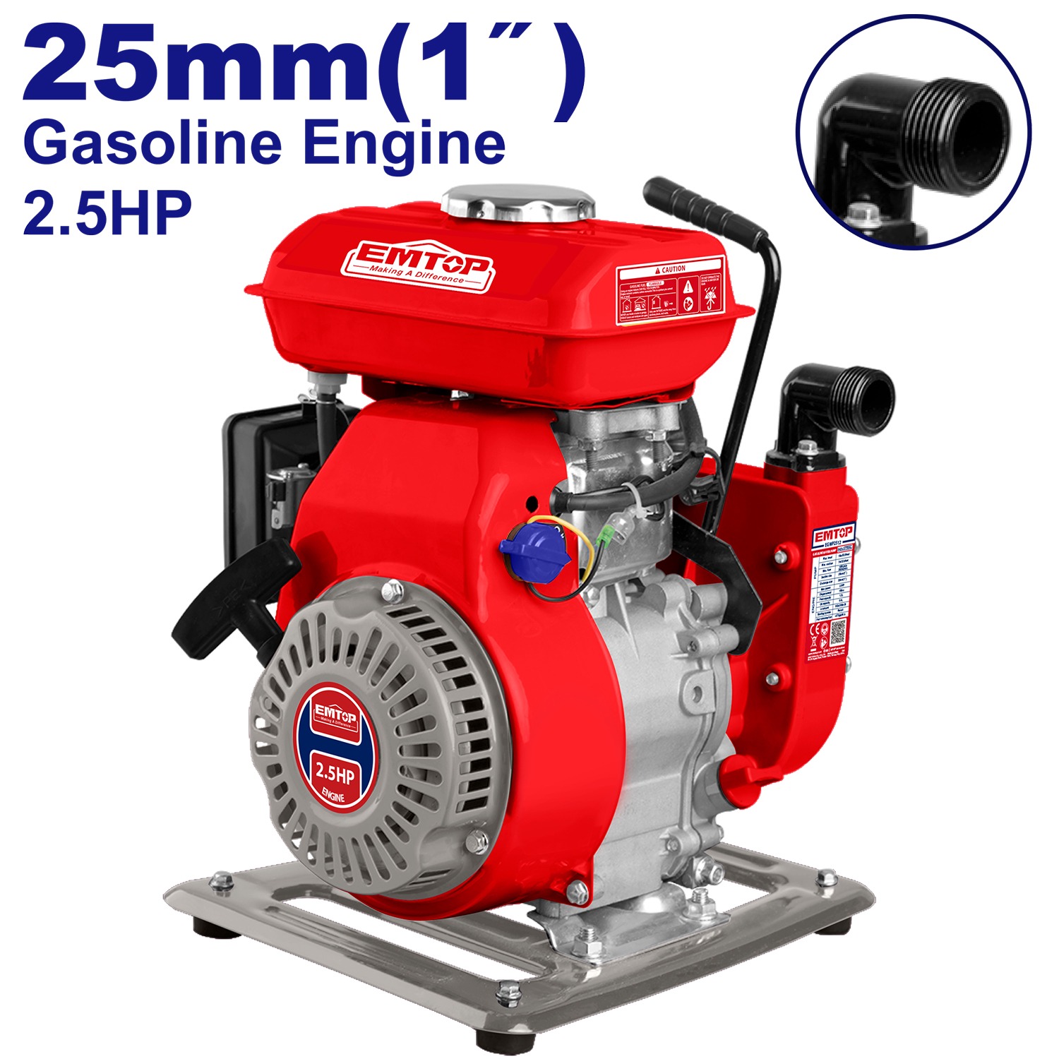 2512 موتور آب بنزینی 1 اینچ 25 متری امتاپ مدل EGWP2512 - تصویر 1