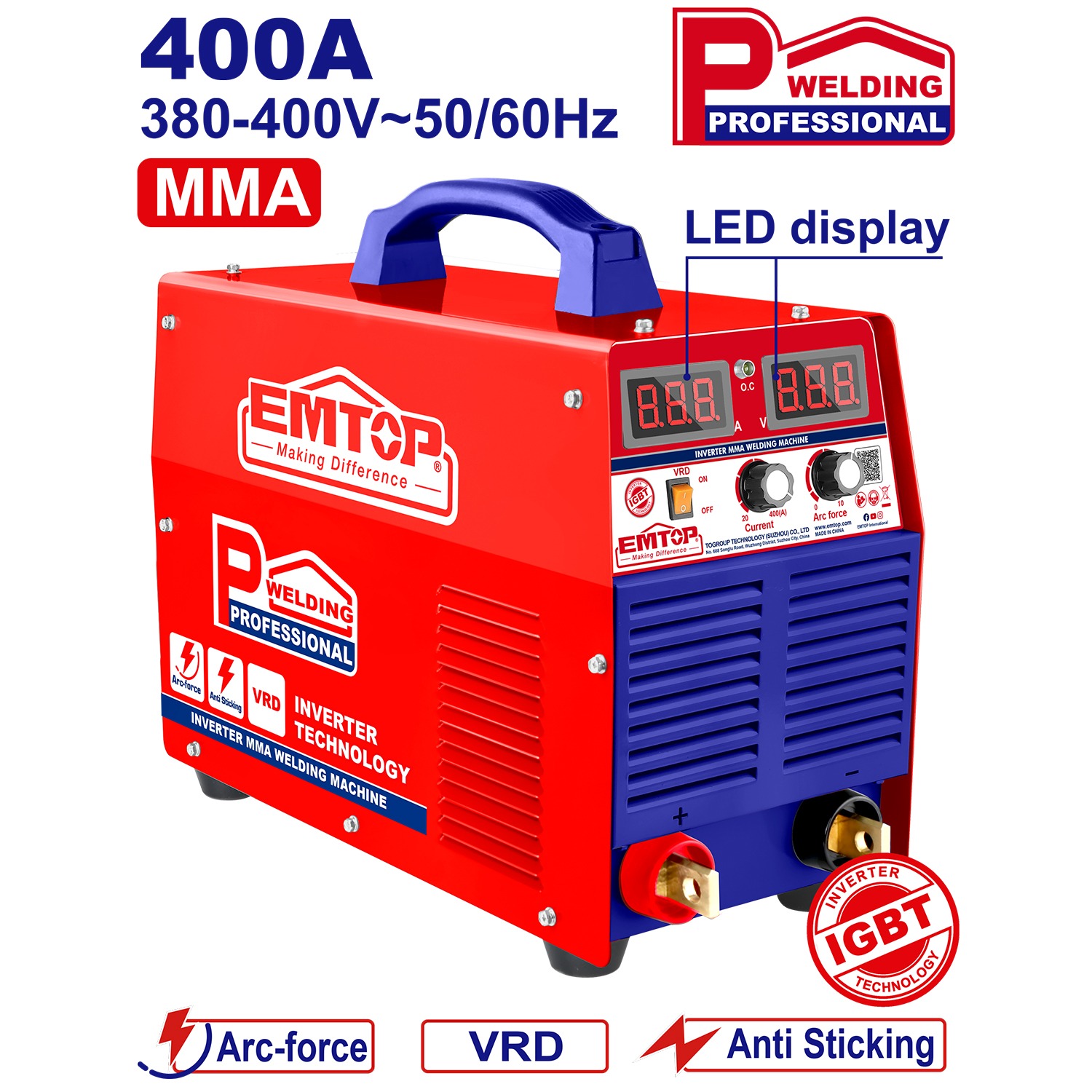4081 دستگاه جوش اینورتر صنعتی Emtop مدل EWDEM4081 - تصویر 1